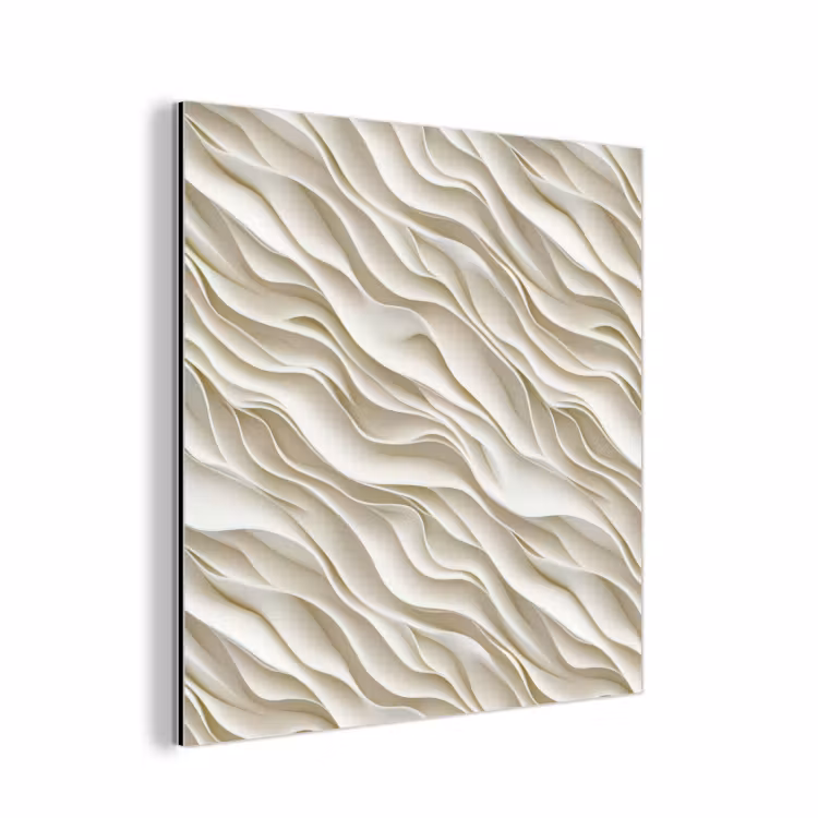 Golven - Wit - Minimalistisch aluminium wit klein 46 -3d