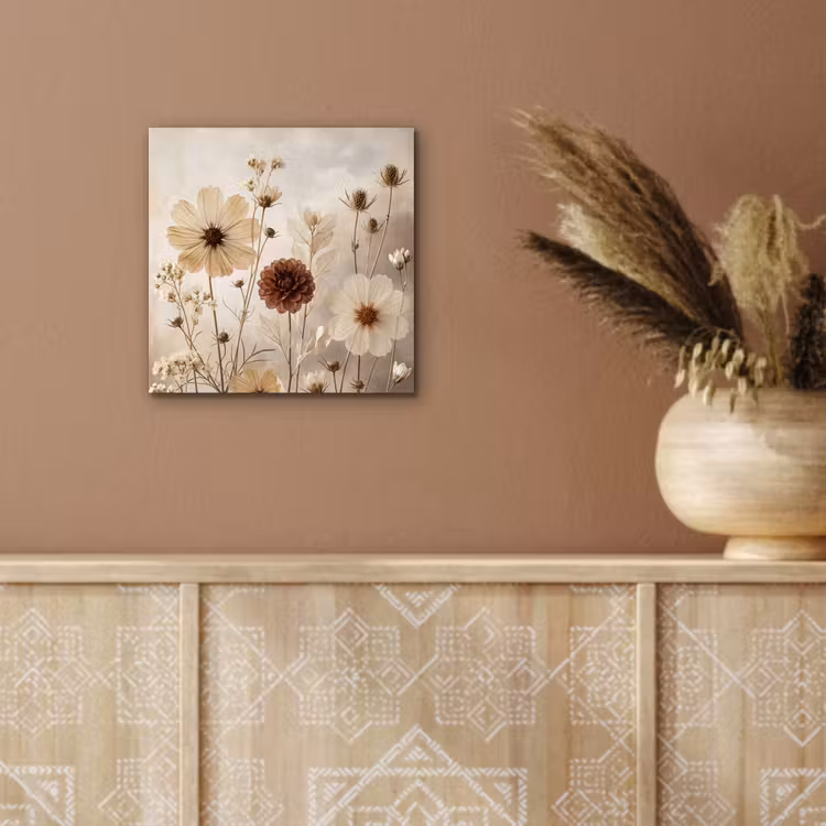 Wilde bloemen - Botanisch - Vintage - Natuur - Rustiek aluminium wit klein -sfeer4