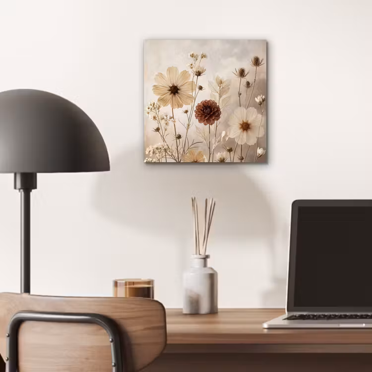 Wilde bloemen - Botanisch - Vintage - Natuur - Rustiek aluminium wit klein -sfeer5