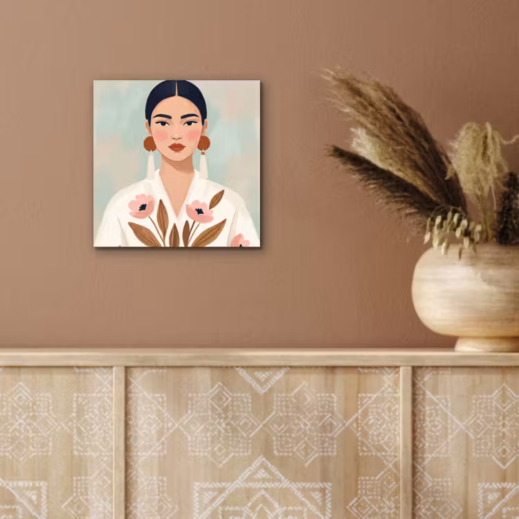 Vrouw - Kimono - Pastel aluminium wit klein -sfeer4