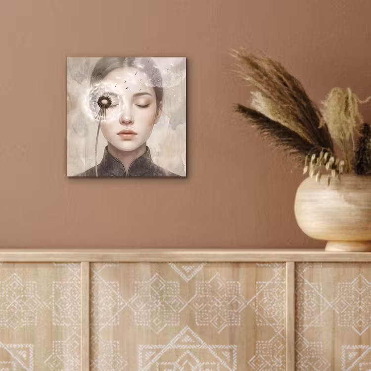Vrouw - Sereen - Grijs aluminium wit klein -sfeer4