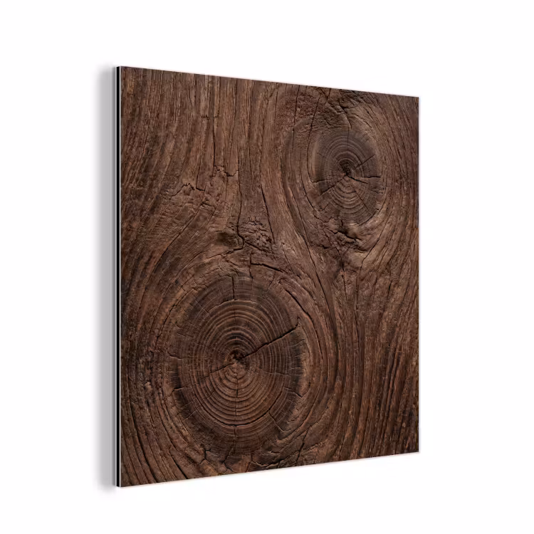 Houtnerf - Textuur - Patroon - Bruin - Rustiek aluminium wit klein -3d