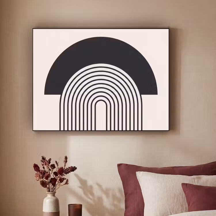 Art Frame - Abstract - Arch - Modern - Abstract - Boog - Modern Textielframe zwart klein