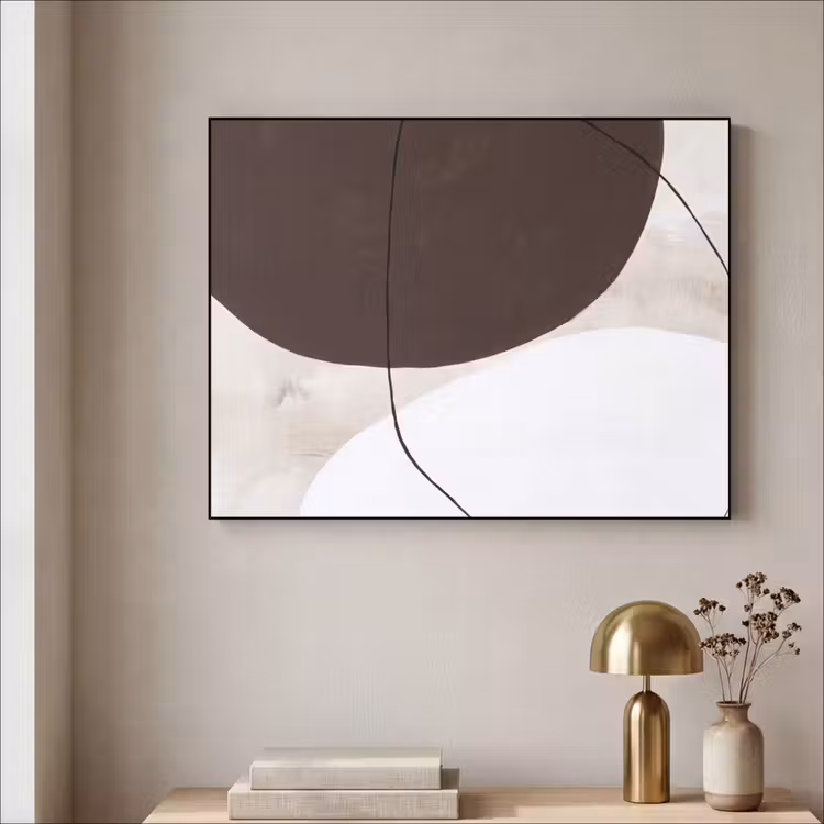 Art Frame - Abstract - Forms - Modern - Abstract - Vormen - Modern Textielframe zwart klein
