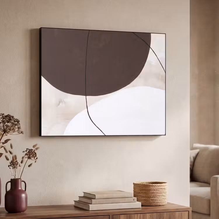Art Frame - Abstract - Forms - Modern - Abstract - Vormen - Modern Textielframe zwart klein
