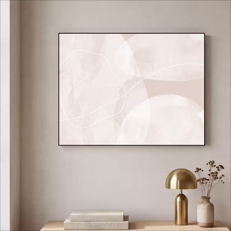 Art Frame - Art - Lines - Modern - Kunst - Lijnen - Modern Textielframe zwart klein