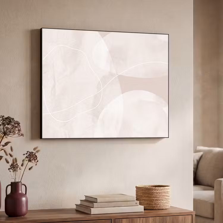 Art Frame - Art - Lines - Modern - Kunst - Lijnen - Modern Textielframe zwart klein