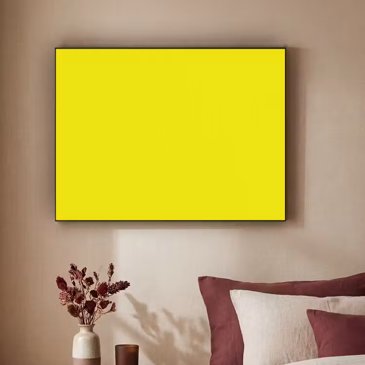 Bright - Canary - Geel Textielframe zwart klein 947 -sfeer1