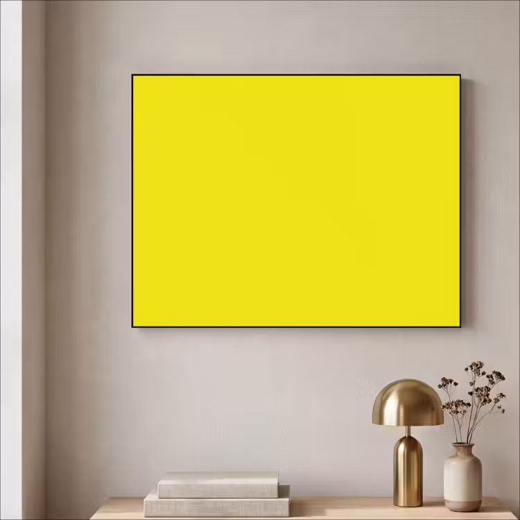 Bright - Canary - Geel Textielframe zwart klein 947 -sfeer2