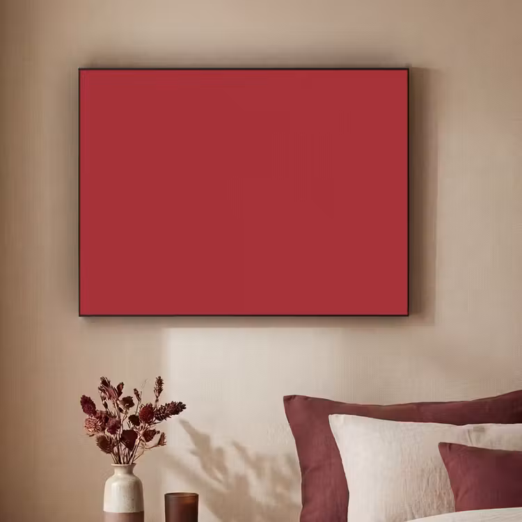 Burgundy - Wine - Rood Textielframe zwart klein 947 -sfeer1