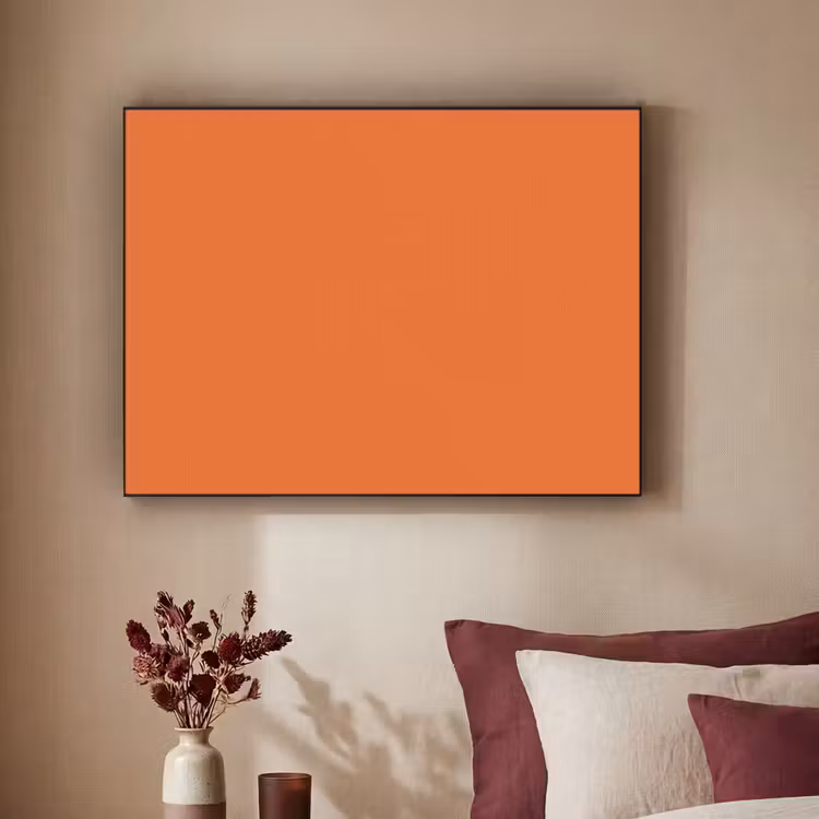 Burnt - Sienna - Oranje Textielframe zwart klein 947 -sfeer1
