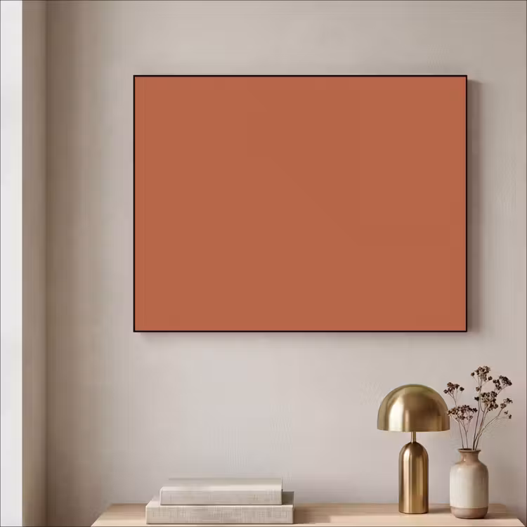 Burnt - Sienna - Oranje Textielframe zwart klein 947 -sfeer2