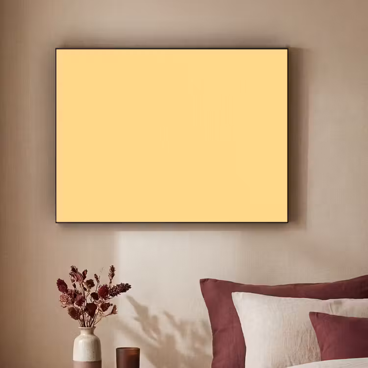 Butter - Geel - Yellow Textielframe zwart klein 947 -sfeer1