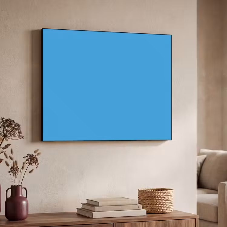 Cerulean - Breeze - Blauw Textielframe zwart klein 947 -sfeer3