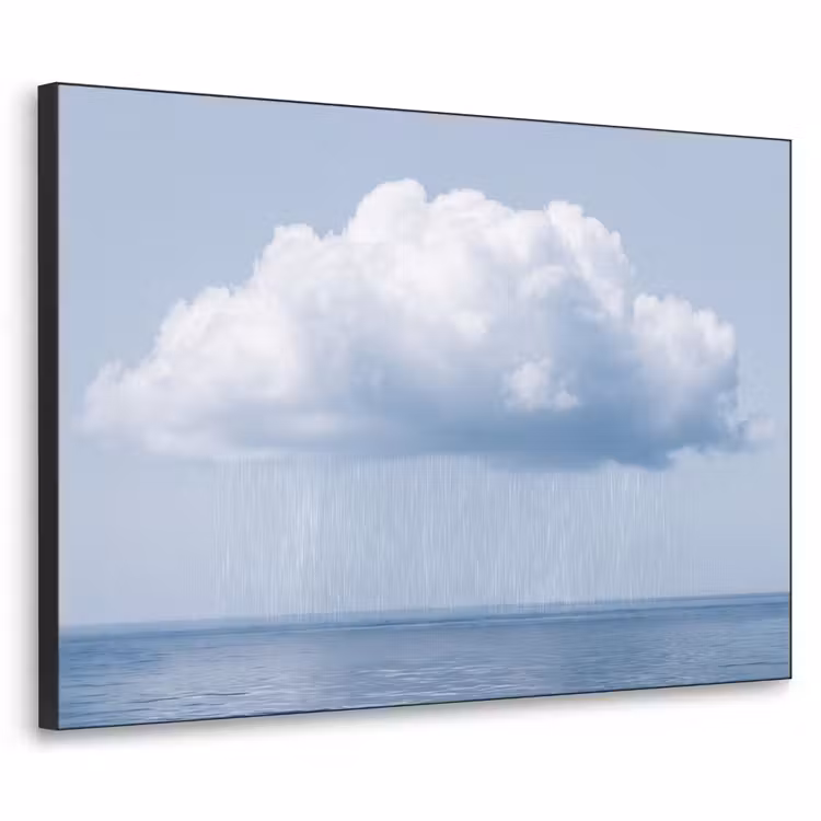 Art Frame - Cloud - Rain - Nature - Wolk - Regen - Natuur Textielframe zwart klein