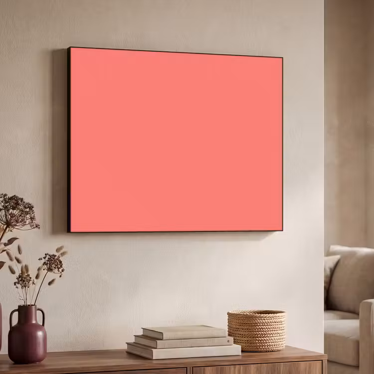 Coral - Punch - Koraal Textielframe zwart klein 947 -sfeer3