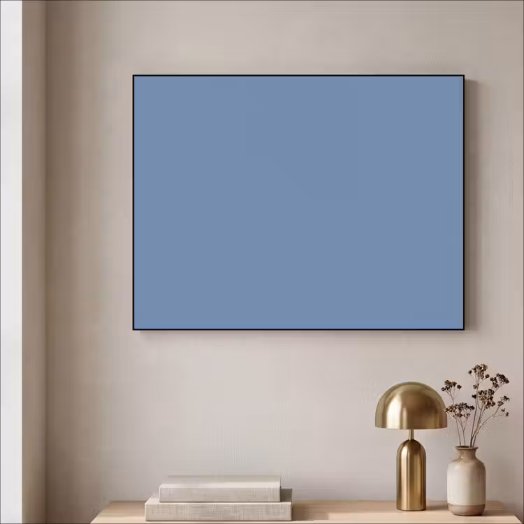 Denim - Breeze - Blauw Textielframe zwart klein 947 -sfeer2