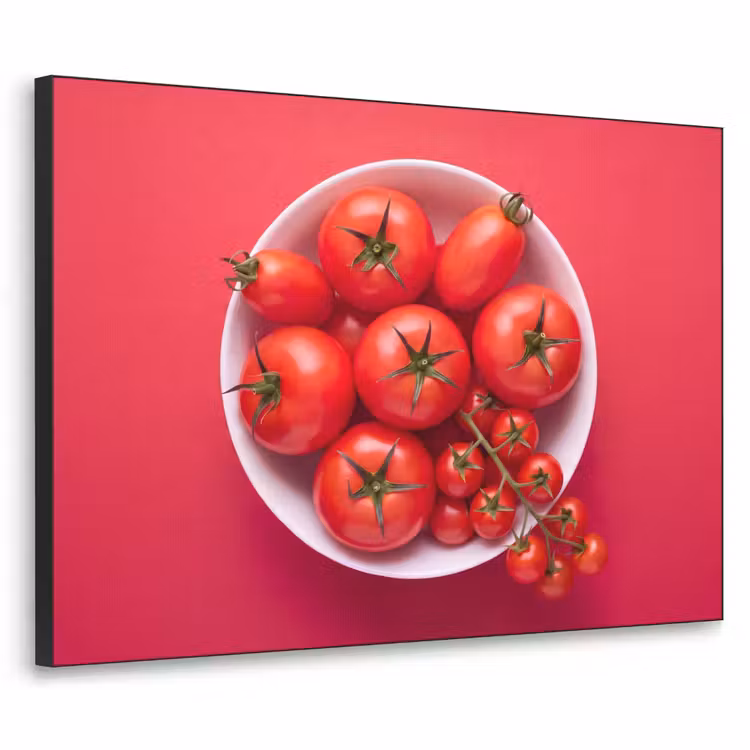 Art Frame - Dinner Plate - Red - Eten - Kom - Rood Textielframe zwart klein