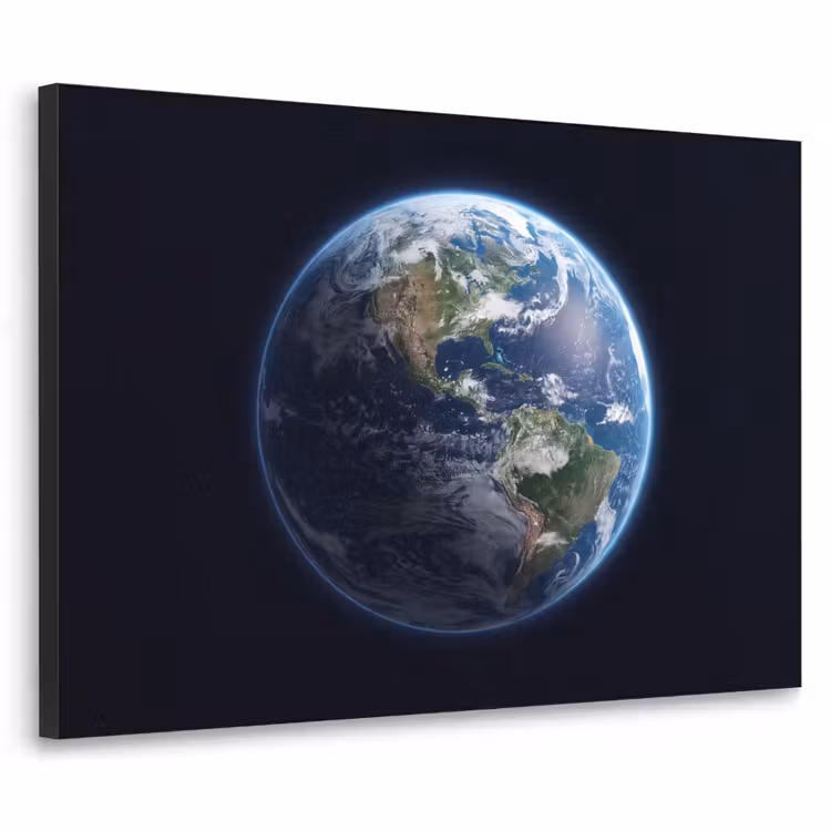 Art Frame - Earth - Space - Cosmos - Aarde - Ruimte - Kosmos Textielframe zwart klein