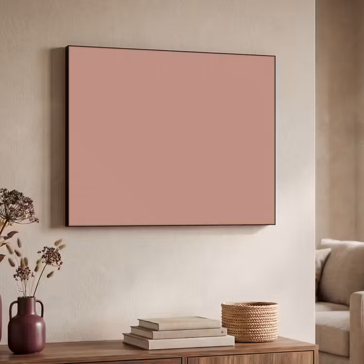 Earthy - Blusher - Roze Textielframe zwart klein 947 -sfeer3
