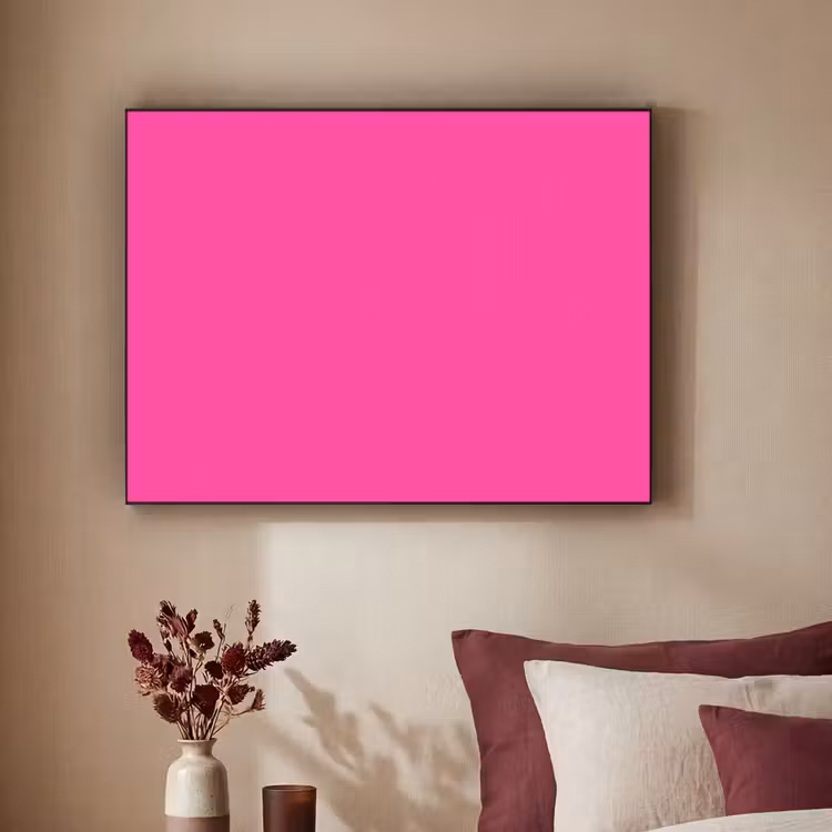 Electric - Magenta - Roze Textielframe zwart klein 947 -sfeer1