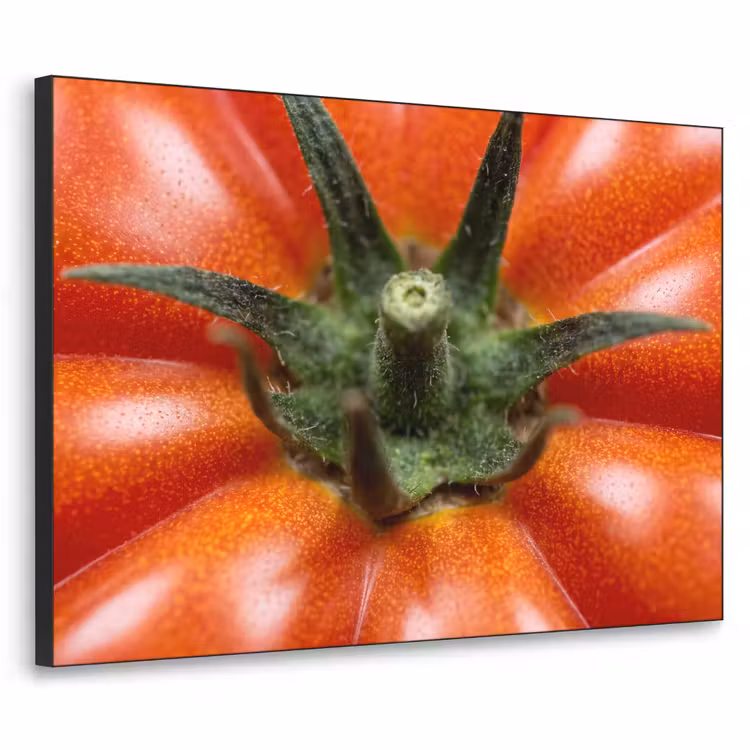 Art Frame - Food - Tomato - Red - Eten - Tomaat - Rood Textielframe zwart klein