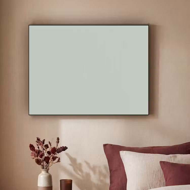 Frosted - Mint - Groen Textielframe zwart klein 947 -sfeer1