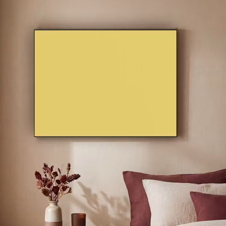 Golden - Ochre - Geel Textielframe zwart klein 947 -sfeer1