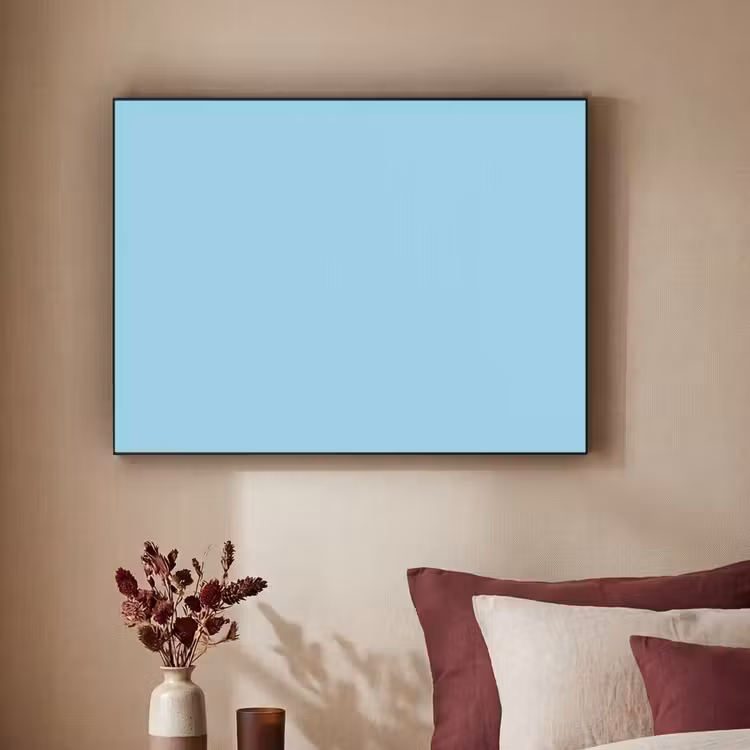 Ice - Blue - Blauw Textielframe zwart klein 947 -sfeer1