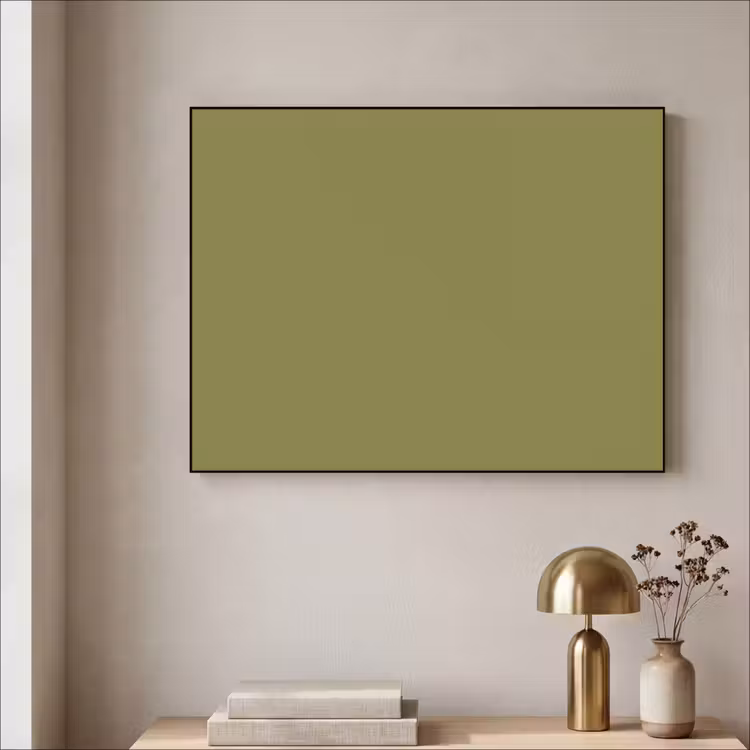 Juniper - Groen - Organisch Textielframe zwart klein 947 -sfeer2