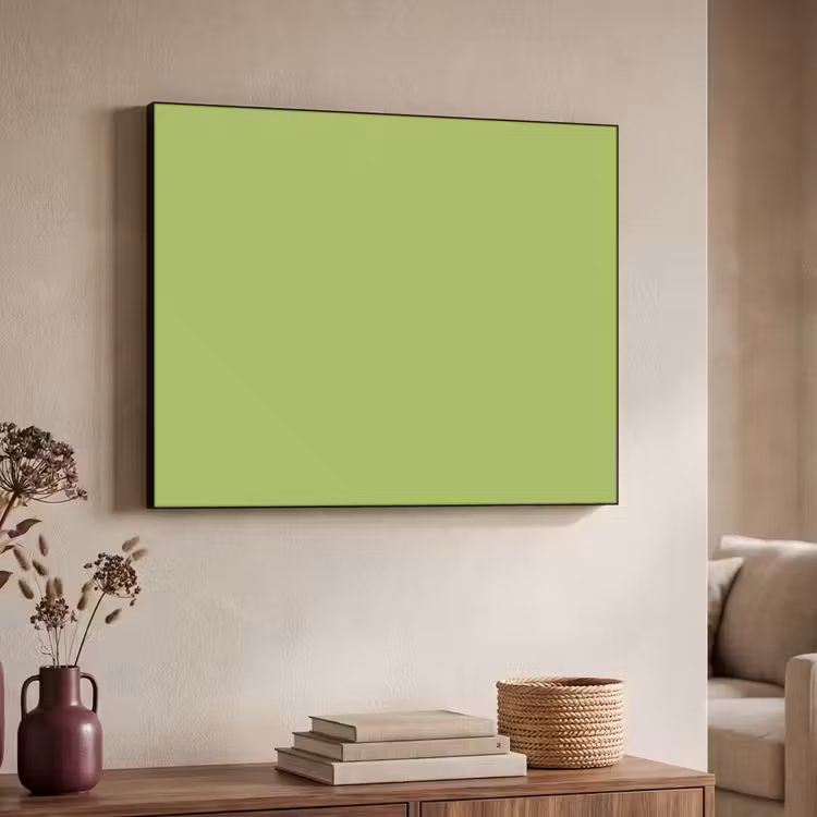 Lime - Glow - Groen Textielframe zwart klein 947 -sfeer3