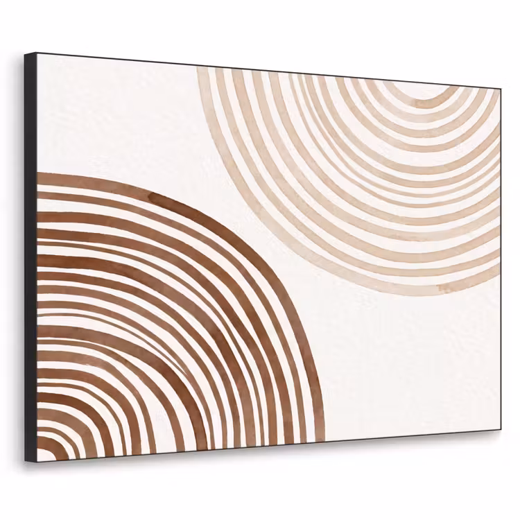 Art Frame - Lines - Minimalist - Art - Lijnen - Minimalistisch - Kunst Textielframe zwart klein