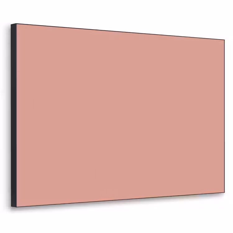 Muted - Salmon - Koraal Textielframe zwart klein 947 -3d