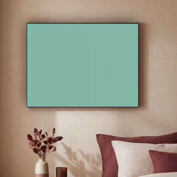 Ocean - Jade - Groen Textielframe zwart klein 947 -sfeer1