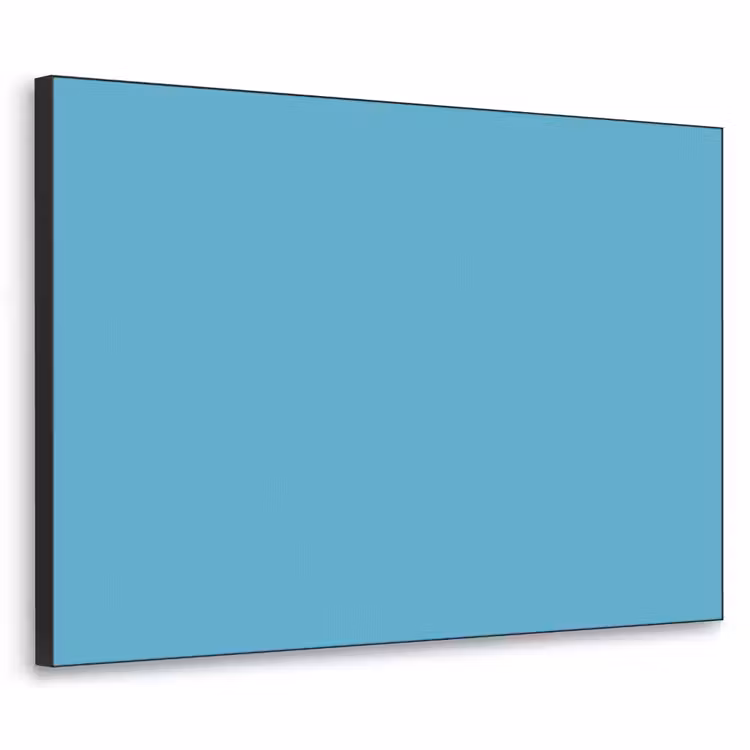 Ocean - Teal - Blauw Textielframe zwart klein 947 -3d