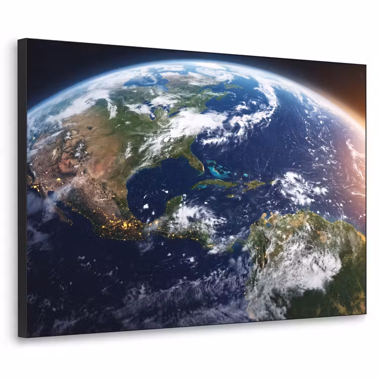 Art Frame - Planet - Space - Cosmos - Planeet - Ruimte - Kosmos Textielframe zwart klein