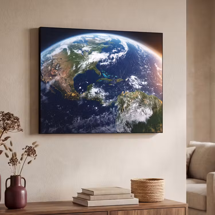 Art Frame - Planet - Space - Cosmos - Planeet - Ruimte - Kosmos Textielframe zwart klein