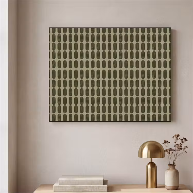 Ritmisch - Effect - Groen Textielframe zwart klein 947 -sfeer2