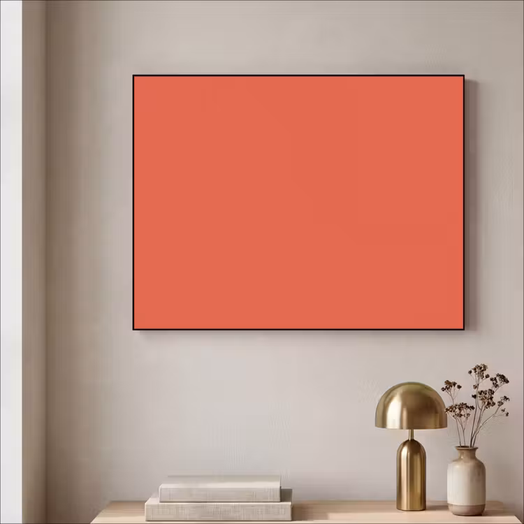 Rustic - Clay - Oranje Textielframe zwart klein 947 -sfeer2