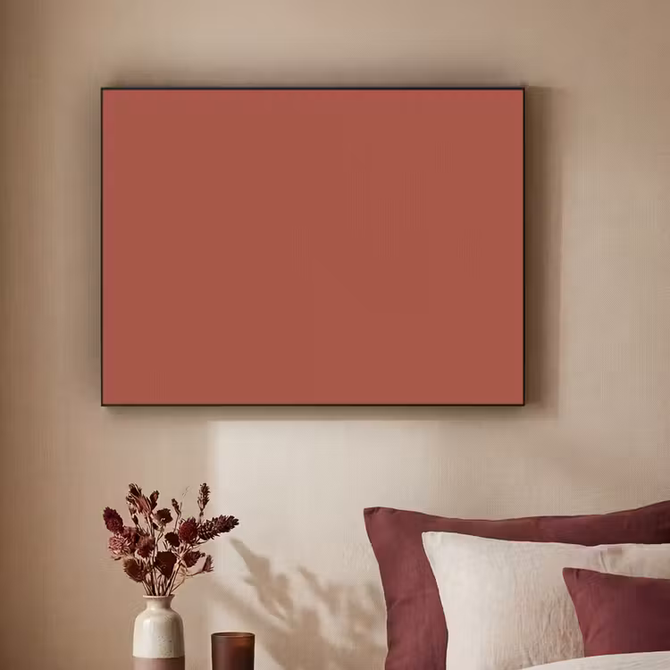 Rustic - Terracotta - Oranje Textielframe zwart klein 947 -sfeer1