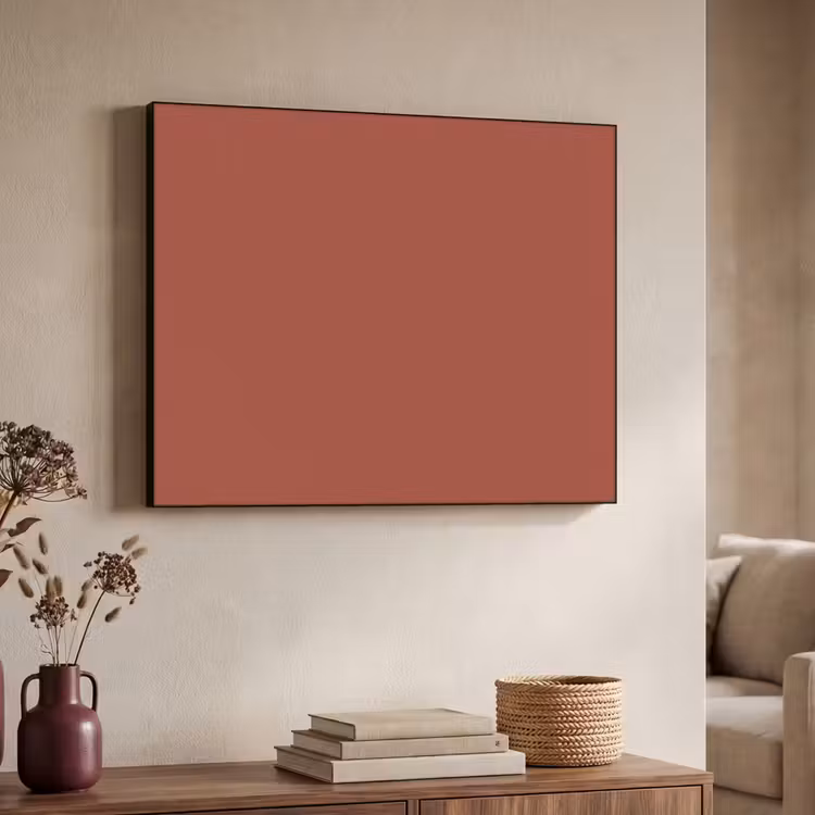 Rustic - Terracotta - Oranje Textielframe zwart klein 947 -sfeer3