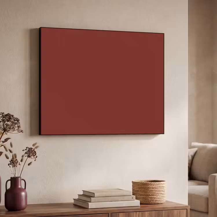 Rustic - Terracotta - Rood Textielframe zwart klein 947 -sfeer3