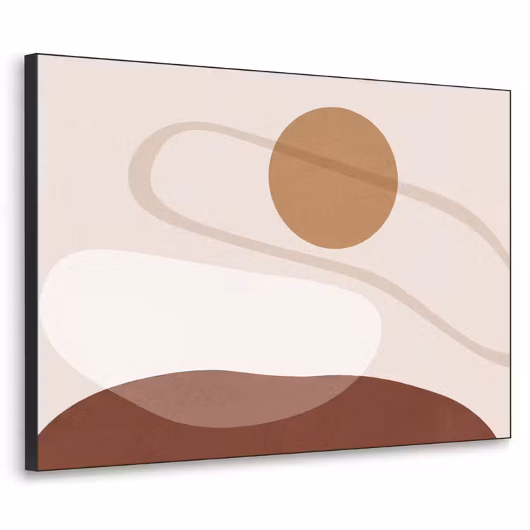 Art Frame - Shapes - Organic - Art - Vormen - Organisch - Kunst Textielframe zwart klein