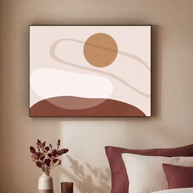 Art Frame - Shapes - Organic - Art - Vormen - Organisch - Kunst Textielframe zwart klein