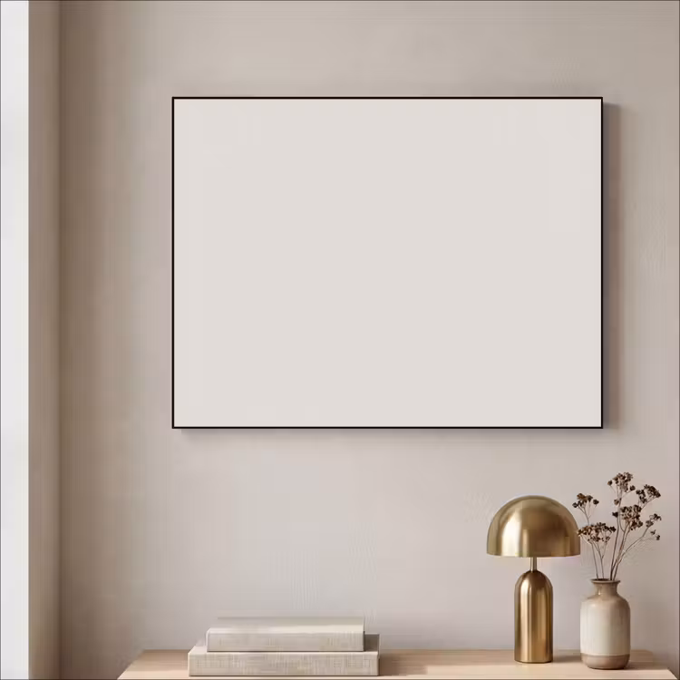 Silent - Sandstone - Grijs Textielframe zwart klein 947 -sfeer2