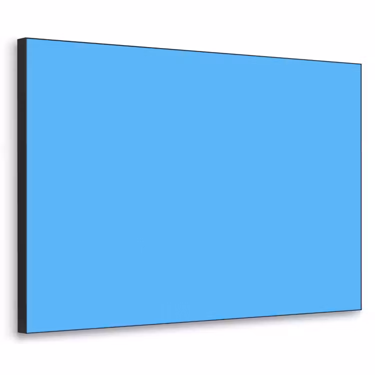 Sky - Blue - Blauw Textielframe zwart klein 947 -3d