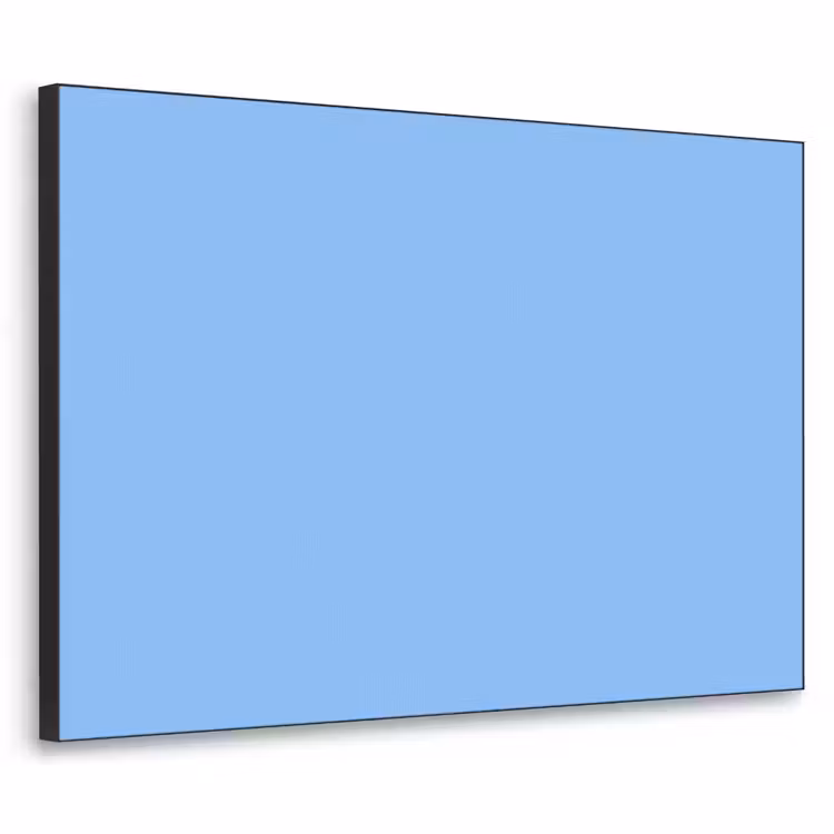 Sky - Glow - Blauw Textielframe zwart klein 947 -3d
