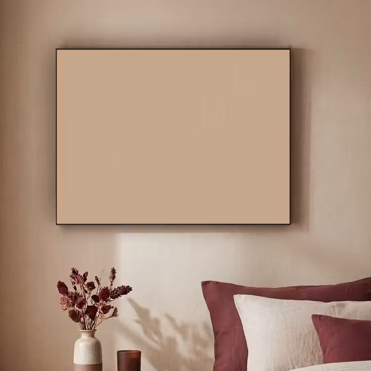 Soft - Taupe - Bruin Textielframe zwart klein 947 -sfeer1