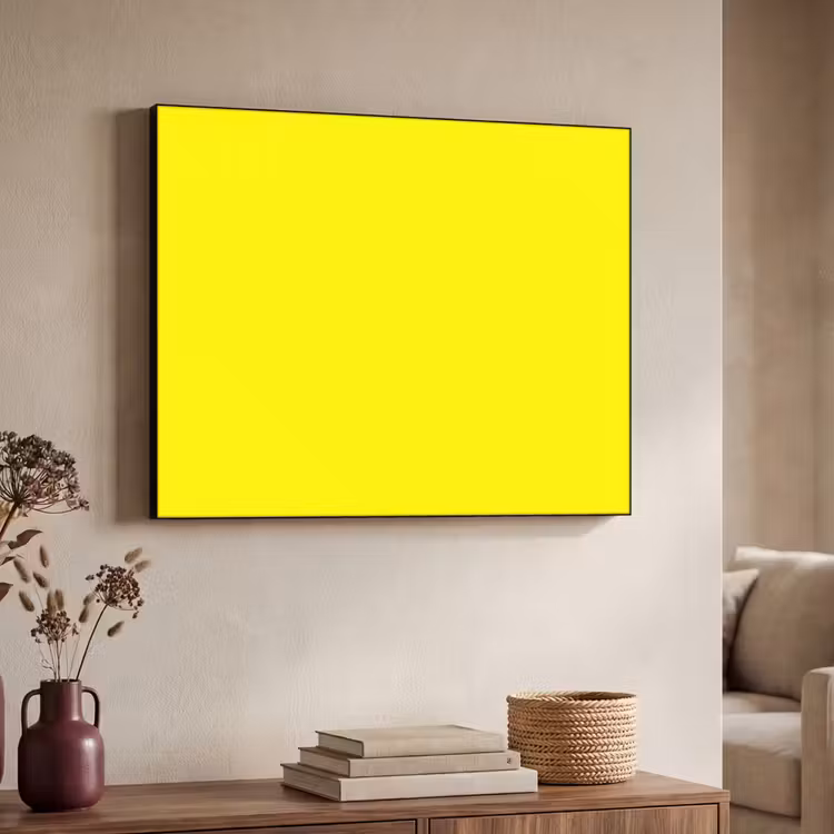 Sunshine - Glow - Geel Textielframe zwart klein 947 -sfeer3