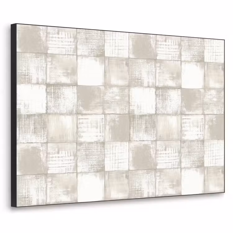 Tegel - Patroon - Verweerd Textielframe zwart klein 947 -3d